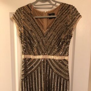 Adrianna Papell dress. Bridesmaid, mother of bride